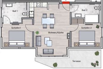 Villa Beatrice Wohnung 12 Grundriss